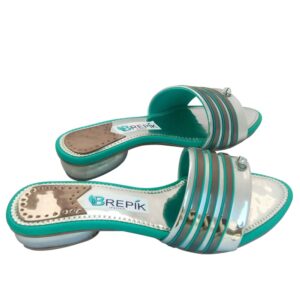 Silver-Turquoise Sandals
